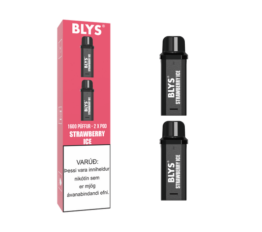 BLYS 2x áfylling Strawberry Ice
